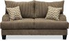 Contemporary Dark Gray Loveseat - Laguna