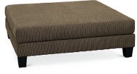 Contemporary Dark Gray Cocktail Ottoman - Laguna