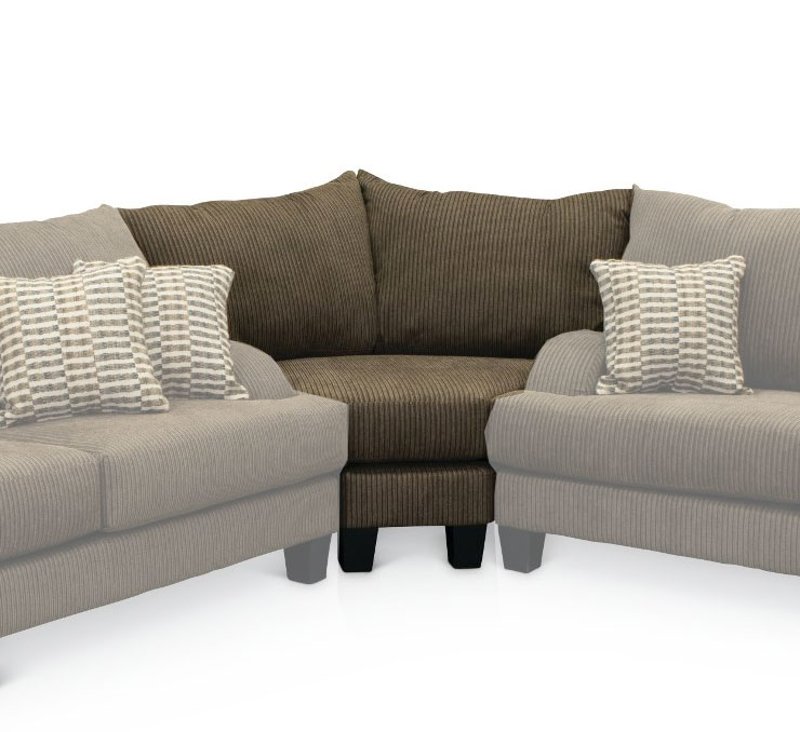 Contemporary Dark Gray Wedge Laguna