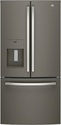GYE18JMLES GE Counter-Depth French-Door Refrigerator - 33 Inch Slate