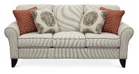Casual Classic Taupe Stripe Sofa