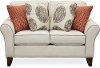 Casual Classic Taupe Stripe Loveseat