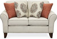 Casual Classic Taupe Stripe Loveseat