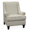 Casual Classic Taupe Stripe Accent Chair -2
