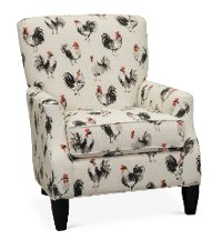Classic Contemporary Cream Rooster Accent Chair