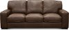 U291-064/10YR/SO Classic Contemporary Brown Leather Sofa - Luciano