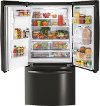 GYE18JBLTS GE French Door Refrigerator - 33 Inch Black Stainless Steel Counter-Depth-2