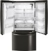 GYE18JBLTS GE French Door Refrigerator - 33 Inch Black Stainless Steel Counter-Depth-3