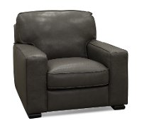 U291-003/10YO/CH Classic Contemporary Gray Leather Chair - Luciano