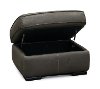 U291-253/10YO/OT Classic Contemporary Gray Leather Storage Ottoman - Luciano-2