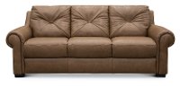 U924-064/10YN/SO Casual Traditional Tan Leather Sofa - Claudio