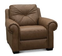 U924-003/10YN/CH Casual Traditional Tan Leather Chair - Claudio