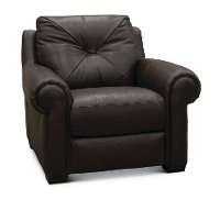 U924-003/10YM/CH Casual Traditional Chocolate Brown Leather Chair - Claudio