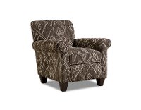 Casual Southwestern Java Brown Accent Chair - Alton