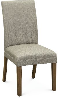 Pale Gray Parsons Upholstered Dining Chair