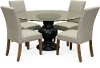 Pale Gray Parsons Upholstered Dining Chair-2