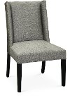 Clearance Graphite Gray Parsons Wing Upholstered Dining Chair