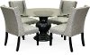 Graphite Gray Parsons Wing Upholstered Dining Chair-2
