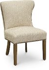 Clearance Tan Parsons Wing Upholstered Dining Chair