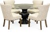 Tan Parsons Wing Upholstered Dining Chair -2