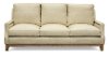 Casual Contemporary Beige Leather Sofa - Calais