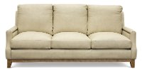 Casual Contemporary Beige Leather Sofa - Calais