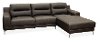 Contemporary Modern Brown 2 Piece Sectional Sofa - Tyler