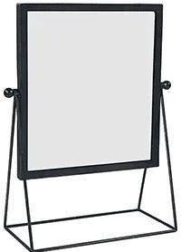Magnolia Home Furniture Black Metal Framed Makeup Mirror-2