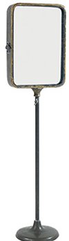 Magnolia Home Furniture Metal Framed Makeup Mirror on Stand