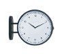 Magnolia Home Furniture Black Metal 2-Sided Wall Clock-2
