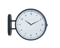 Magnolia Home Furniture Black Metal 2-Sided Wall Clock-2
