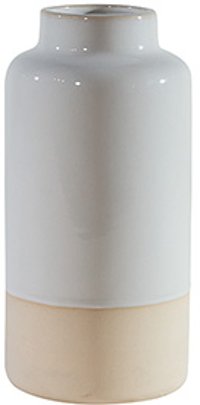 Magnolia Home Furniture Ivory Ceramic Cylinder Vase