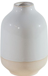Magnolia Home Furniture 5 Inch Ivory Ceramic Amphora Vase