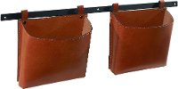 Magnolia Home Furniture Double Wall Pockets on Metal Rod