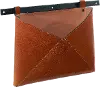 Clearance Magnolia Home Furniture Brown Wall Pocket on Metal Rod