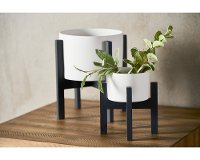 Magnolia Home Furniture 7 Inch Ceramic Pot on Wood Stand-2