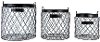 Magnolia Home Furniture 14 Inch Black Metal Basket-1