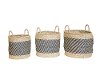 Magnolia Home Furniture 11 Inch Two Tone Sea Grass Basket-3