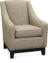 Fog Gray and Cream Club Chair - Mariko