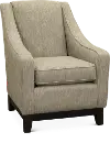 Mariko Fog Gray and Cream Club Chair