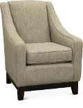 Mariko Fog Gray and Cream Club Chair