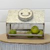 Wide Metal Decorative Produce Lidded Canister-2