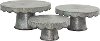 Clearance 10 Inch Galvanized Metal Scalloped Design Cake Stand