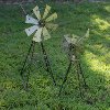 24 Inch Metal Windmill Sculpture-2