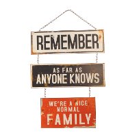Normal Family Metal Wall Sign