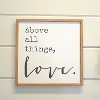 Wooden Above All Things, Love Wall Sign-2