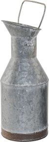 13 Slender Metal Bucket with Handle