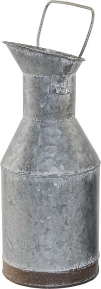 13 Slender Metal Bucket with Handle