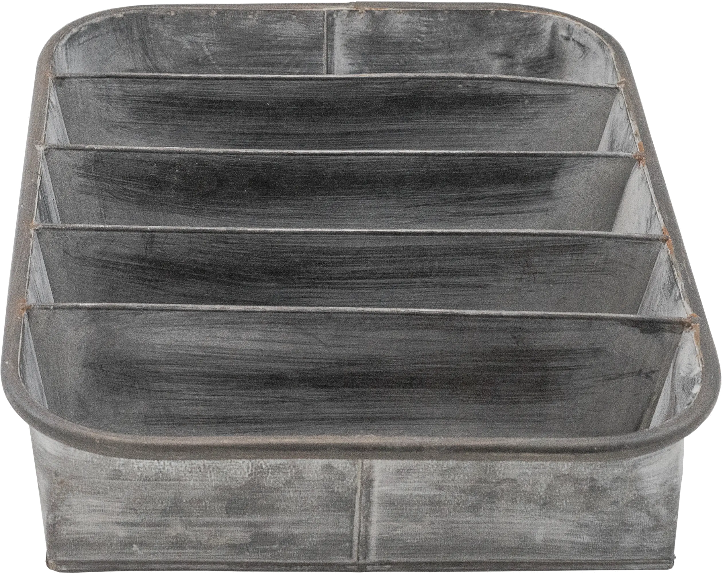 Metal Rectangle Tray with Dividers-3