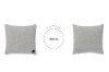 100244 Gray Quilted Throw Pillow - Lodge-7